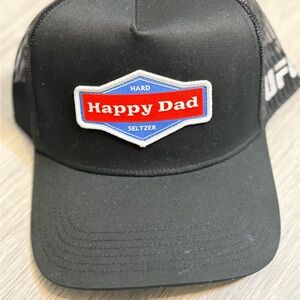 UFC Happy Dad Black Trucker Hat